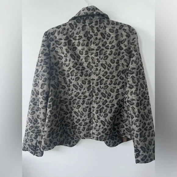 Loft Wool Leopard Coat - Picture 3 of 5
